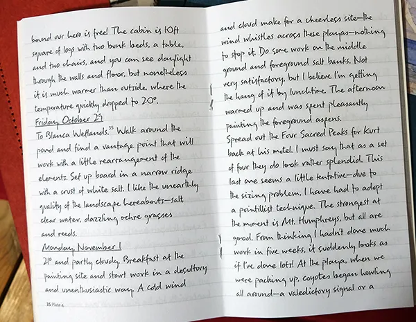 Tony Foster notebook