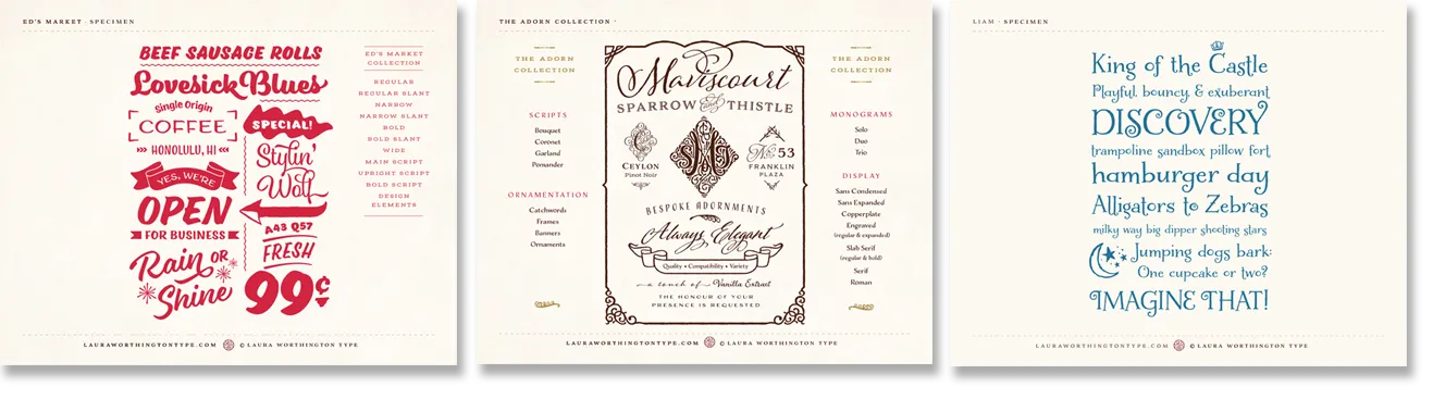 User guide specimens