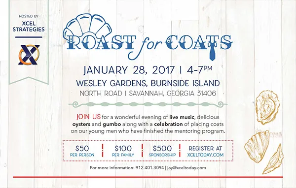 Xcel Oyster Roast Invite