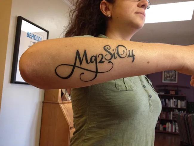 Forsterite tattoo