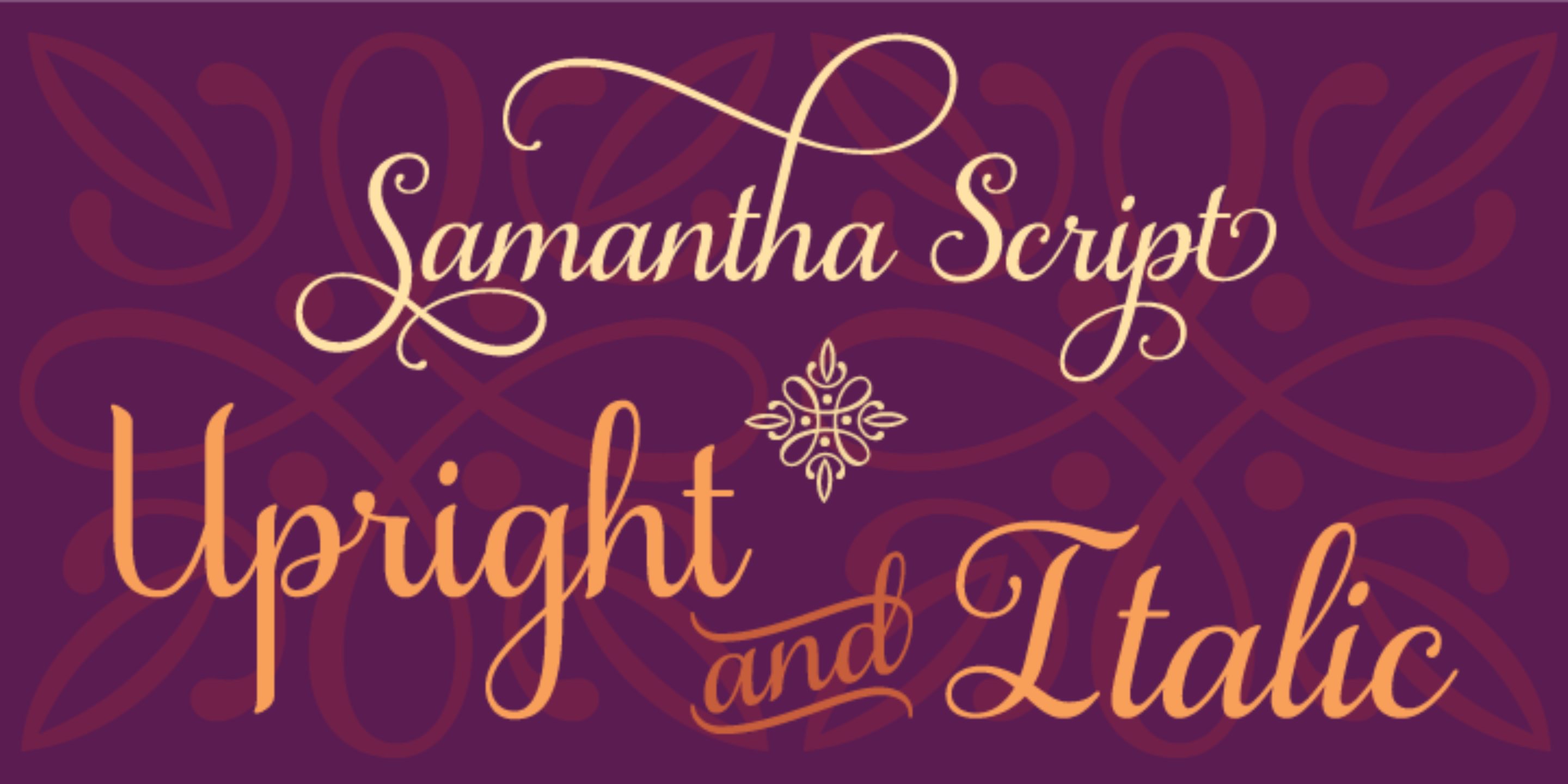 samantha script upright font free download